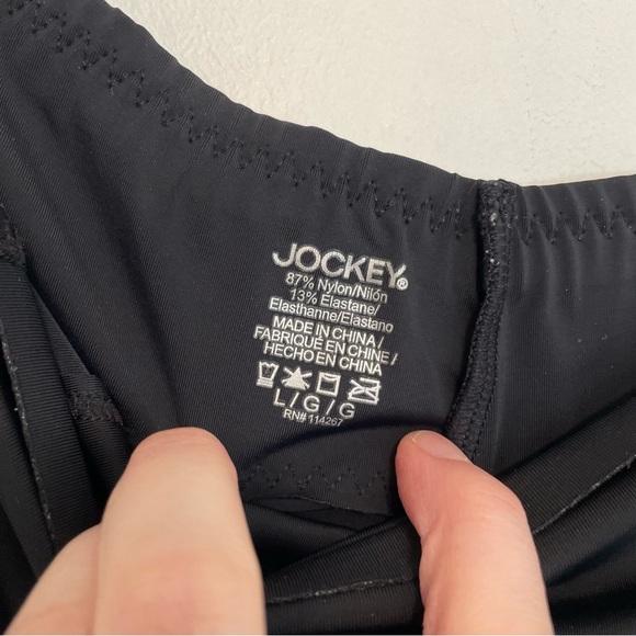 JOCKEY Mini Shaper Black High Waisted Elastic Waist Shaping Shapewear Shorts L - Picture 5 of 12